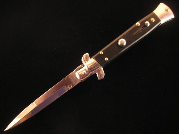 ITALIAN BLACK STILETTO AUTO KNIFE ITALIAN BLACK STILETTO AUTO KNIFE