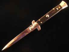 ITALIAN BLACK STILETTO AUTO KNIFE ITALIAN BLACK STILETTO AUTO KNIFE
