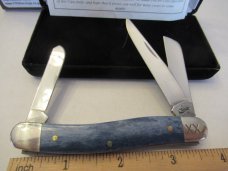 Case XX Navey Blue Giraffe Bone Stockman pattern # EX318 SS Case XX Navey Blue Giraffe Bone Stockman pattern # EX318 SS