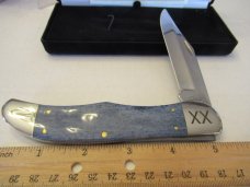 Case XX Navey Blue Giraffe Bone Folding Hunter Pattern # EX165 SS Case XX Navey Blue Giraffe Bone Folding Hunter Pattern # EX165 SS