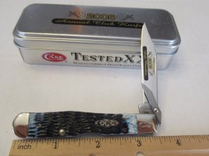 Case XX Blue Bone Cheetah Cub Pattern # 611 1/2L SS CCC