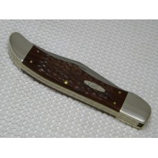 Case XX USA 2002 Wood 6265 SS Folding Hunter Knife - NIB w/Leather Pouch Case XX USA 2002 Wood 6265 SS Folding Hunter Knife - NIB w/Leather Pouch