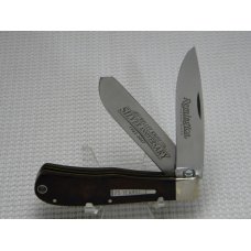 Remington Bullet 1982 - 2007 Cocobolo R1128 Silver Anniversary Trapper Knife in Tin Remington Bullet 1982 - 2007 Cocobolo R1128 Silver Anniversary Trapper Knife in Tin