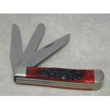 Case XX USA Dark Red Bone DR6354 SS 1994 IBCA Limited Edition 3 Blade Trapper Knife