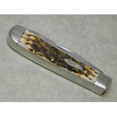 Case XX USA 2007 Amber Bone 6354GS SS Gut Hook Skinner 3 Blade Trapper Knife with Saw