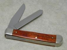 Case XX USA 1997 Smooth Mahogany Bone 6254 SS Mini Trapper Knife George Brinkley President's Day Case XX USA 1997 Smooth Mahogany Bone 6254 SS Mini Trapper Knife George Brinkley President's Day
