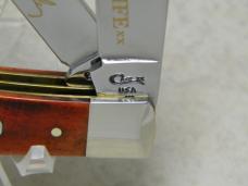 Case XX USA 1997 Smooth Mahogany Bone 6254 SS Mini Trapper Knife George Brinkley President's Day Case XX USA 1997 Smooth Mahogany Bone 6254 SS Mini Trapper Knife George Brinkley President's Day