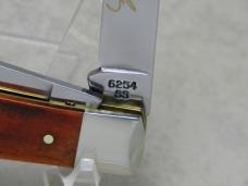 Case XX USA 1997 Smooth Mahogany Bone 6254 SS Mini Trapper Knife George Brinkley President's Day