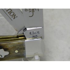 Case XX USA 1997 Burnt Sugar Bone 6254 SS Case Tested XX Tang Stamp Collection Trapper Knife
