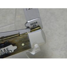 Case XX USA 1997 Burnt Sugar Bone 6254 SS Case Tested XX Tang Stamp Collection Trapper Knife