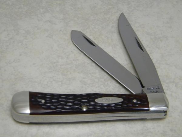 Case XX USA 6 Dot (1974) Jigged Delrin 6254 Carbon Steel Trapper Knife Case XX USA 6 Dot (1974) Jigged Delrin 6254 Carbon Steel Trapper Knife
