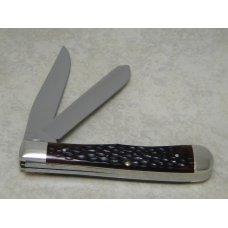 Case XX USA 6 Dot (1974) Jigged Delrin 6254 Carbon Steel Trapper Knife Case XX USA 6 Dot (1974) Jigged Delrin 6254 Carbon Steel Trapper Knife