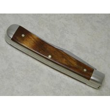 Queen Cutlery USA No. 4215 The Rawhide Series Wood Trapper Knife c.1980