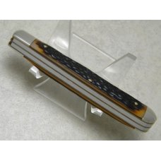 Queen Stainless USA #9135 Delrin "Q" Dagger Tang Stamp Etched Trapper Knife c.1984-1990 Queen Stainless USA #9135 Delrin "Q" Dagger Tang Stamp Etched Trapper Knife c.1984-1990