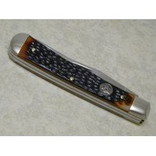 Queen Stainless USA #9135 Delrin "Q" Dagger Tang Stamp Etched Trapper Knife c.1984-1990 Queen Stainless USA #9135 Delrin "Q" Dagger Tang Stamp Etched Trapper Knife c.1984-1990