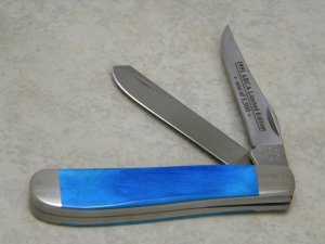 Buck 312 USA Blue Bone 1991ABCA Limited Edition 1 of 1500 Mini Trapper Knife