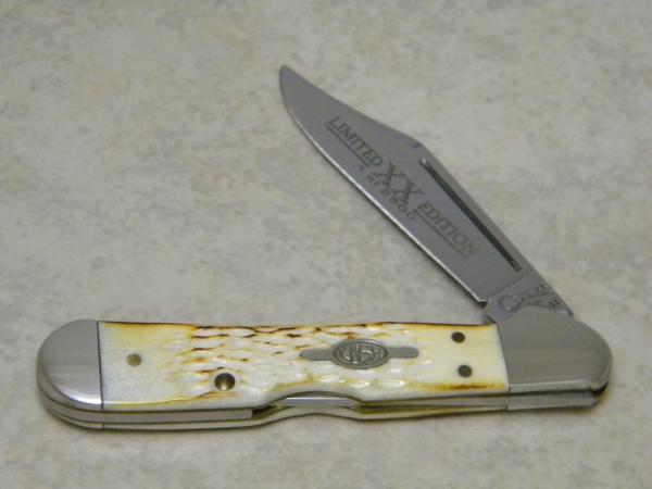 Case XX USA 1999 Burnt White Bone Limited Edition 61749L SS Mini Copperlock Knife Case XX USA 1999 Burnt White Bone Limited Edition 61749L SS Mini Copperlock Knife