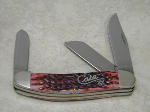 Case XX USA 2001 Cabernet Bone T.B.6339 SS Tony Bose Sowbelly Knife with Box