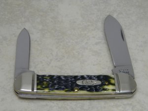 Case XX USA 2010 Olive Green Bone 62131 SS Canoe Knife