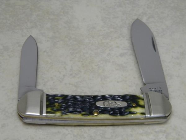 Case XX USA 2010 Olive Green Bone 62131 SS Canoe Knife Case XX USA 2010 Olive Green Bone 62131 SS Canoe Knife