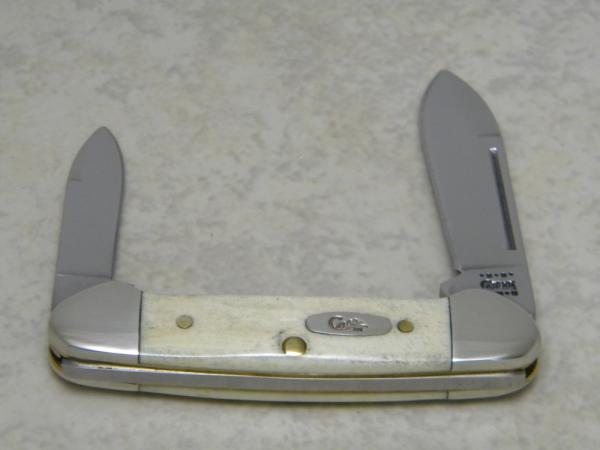 Case XX USA 2000 Jigged Natural Bone 62132 SS Baby Butterbean Mini Canoe Knife Case XX USA 2000 Jigged Natural Bone 62132 SS Baby Butterbean Mini Canoe Knife