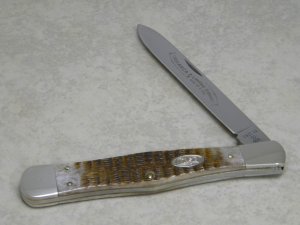 Case XX SS USA 2 Dot 1988 ABCA Limited Edition Rogers Bone R61113 Slim Coke Bottle Knife