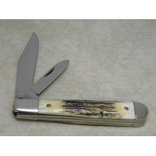 Queen #28 Stag Series 6120 Large Jack Knife "Q83" USA Tang Stamp Etched c.1983 Queen #28 Stag Series 6120 Large Jack Knife "Q83" USA Tang Stamp Etched c.1983