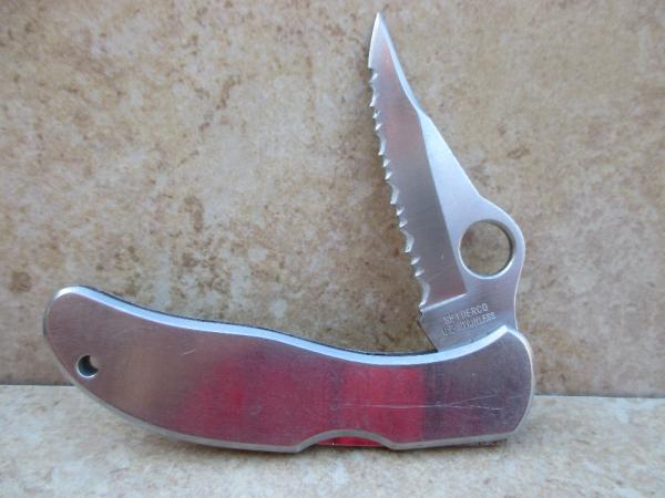 Spyderco Worker with Spydie Edge and Stainless Steel Handles Spyderco Worker with Spydie Edge and Stainless Steel Handles