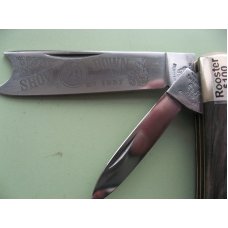 FIGHT'N ROOSTER BUFFALO HORN RAZOR KNIFE FIGHT'N ROOSTER BUFFALO HORN RAZOR KNIFE