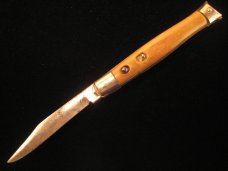 SHUR –SNAP  COLONIAL    FISHTAIL   AUTO   KNIFE  1948 –  1952  OLD VINTAGE  KNIVES