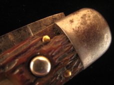SCHRADE CUT CO. LARGE GREEN BONE AUTO KNIFE 1904 – 1946 OLD VINTAGE KNIVES SCHRADE CUT CO. LARGE GREEN BONE AUTO KNIFE 1904 – 1946 OLD VINTAGE KNIVES