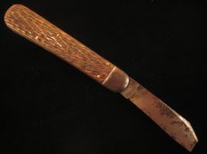 SCHRADE CUT CO. LARGE GREEN BONE AUTO KNIFE 1904 – 1946 OLD VINTAGE KNIVES SCHRADE CUT CO. LARGE GREEN BONE AUTO KNIFE 1904 – 1946 OLD VINTAGE KNIVES