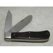 Camillus NY USA CSS-1 Wood Safari Series Cape Buffalo 375 H&H Mag Jumbo Trapper Knife in Box