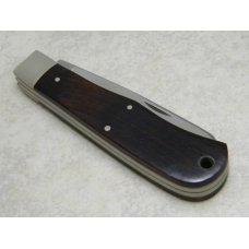 Camillus NY USA CSS-1 Wood Safari Series Cape Buffalo 375 H&H Mag Jumbo Trapper Knife in Box