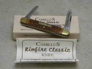Camillus New York USA 22LR-1 Jigged Delrin "Rimfire Classic" Pen Knife in Box c.1992