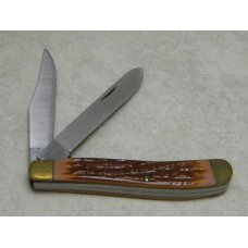 Camillus New York USA 22LR-2 Jigged Delrin "Rimfire Classic" Trapper Knife in Box c.1993 Camillus New York USA 22LR-2 Jigged Delrin "Rimfire Classic" Trapper Knife in Box c.1993