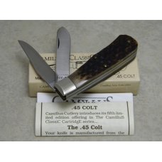 Camillus NY USA CCC-5 Bone Classic Cartridge Bone .45 Colt Trapper Knife in Box Camillus NY USA CCC-5 Bone Classic Cartridge Bone .45 Colt Trapper Knife in Box