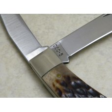 Camillus NY USA CCC-5 Bone Classic Cartridge Bone .45 Colt Trapper Knife in Box Camillus NY USA CCC-5 Bone Classic Cartridge Bone .45 Colt Trapper Knife in Box