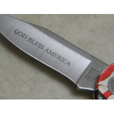 Camillus New York USA Ol' Glory LEV-R-LOK Model 5848F "God Bless America" Lockback Knife in Box Camillus New York USA Ol' Glory LEV-R-LOK Model 5848F "God Bless America" Lockback Knife in Box