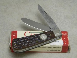 Camillus New York USA Bone Remington Salutes The NKCA 1972-1997 Mini Trapper Knife in Box