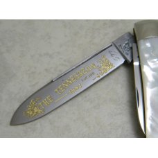 Fight'n Rooster Germany Pearl "The Tennessean" Teardrop Jack Knife in Box c.1987