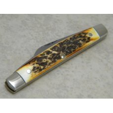 R. Werner 2003 Cullman, AL by Boker Solingen Germany 5252 Stag Medium Half Congress Knife in Box R. Werner 2003 Cullman, AL by Boker Solingen Germany 5252 Stag Medium Half Congress Knife in Box