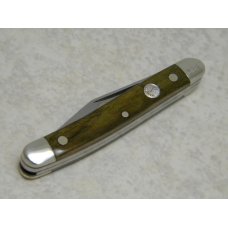 Boker Solingen Germany Green Bone "Statue of Liberty" Small Stockman Knife in Box Boker Solingen Germany Green Bone "Statue of Liberty" Small Stockman Knife in Box