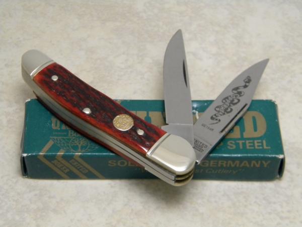 United Boker Solingen Germany Tree Brand Red Bone UC154R Copperhead Knife in Box United Boker Solingen Germany Tree Brand Red Bone UC154R Copperhead Knife in Box