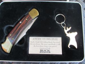 Buck 110 lockback Commerative Set 