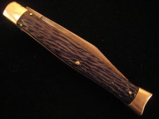 SCHRADE WALDEN N.Y. BLACK FISHTAIL AUTO KNIFE 1946 – 1973 OLD VINTAGE KNIVES SCHRADE WALDEN N.Y. BLACK FISHTAIL AUTO KNIFE 1946 – 1973 OLD VINTAGE KNIVES
