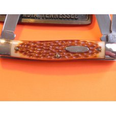 Vintage Colonel Coon 3 Blade Stockman Pocket Knife with Derlin Handles -NOS -Factory Edges on Blades