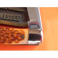 Vintage Colonel Coon 3 Blade Stockman Pocket Knife with Derlin Handles -NOS -Factory Edges on Blades