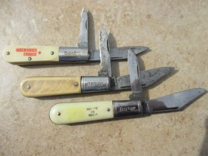 Three Colonial Barlow Knives 