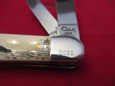 Case XX Smooth White Bone Handle Copperhead Pattern # 6249 CV 